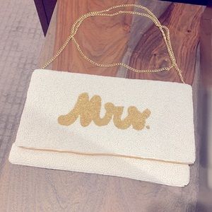 “Mrs.” Over the shoulder bag or clutch style